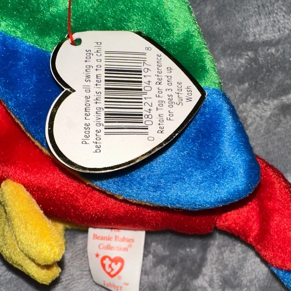 Ty Colorful Parrot Plush Toy - Red, Green, Blue, Yellow